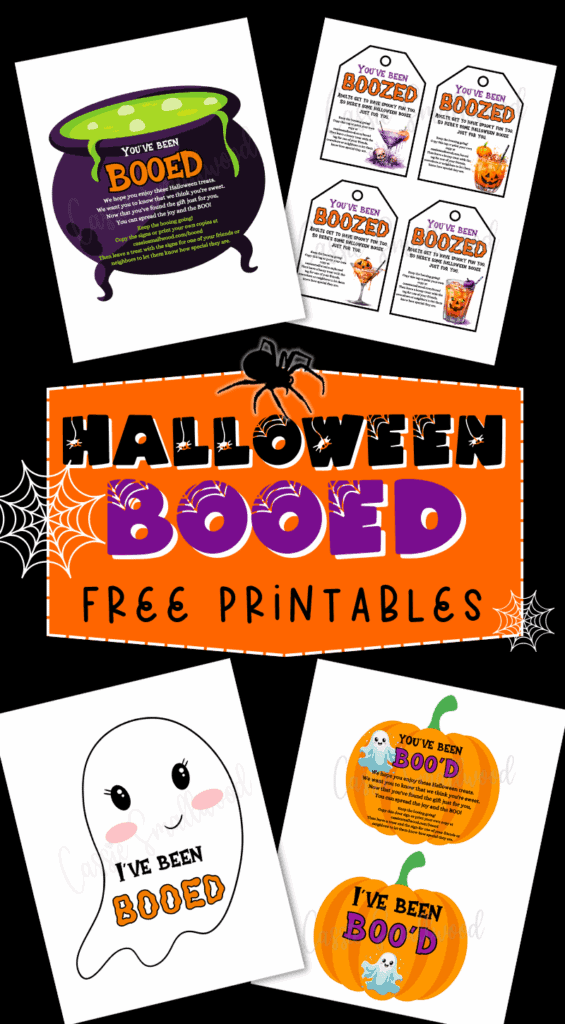 We've been boo'd free printables workplace office booed game Halloween