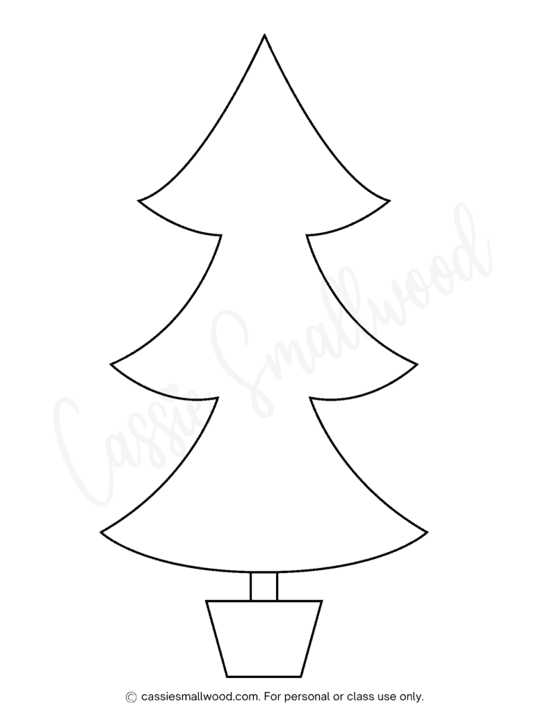 Blank Christmas Tree Coloring Pages - Blank Christmas Tree Coloring Page 791x1024 