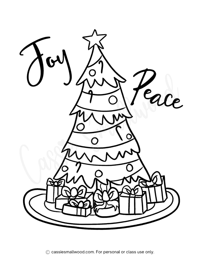 THE BEST Christmas Tree Coloring Pages - Cassie Smallwood the-best-christmas-tree-coloring-pages-cassie-smallwood