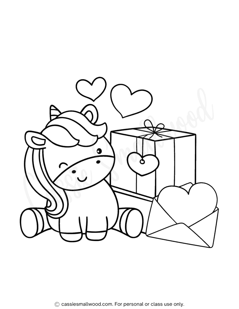 Heart coloring picture to print free printable unicorn heart coloring page Valentine coloring sheet