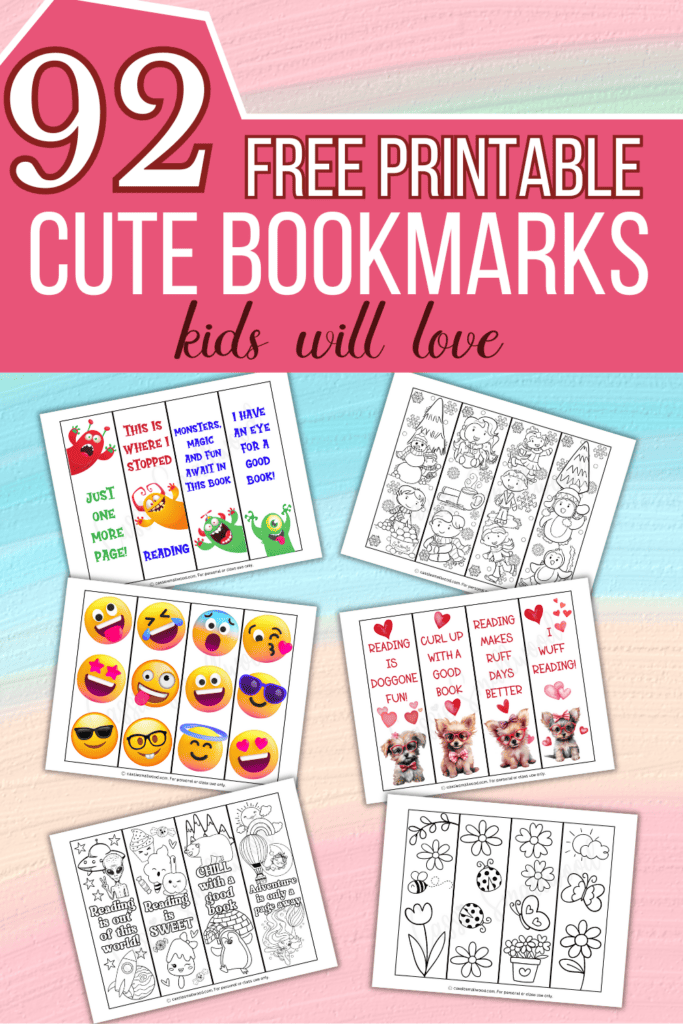 92 Cute free printable bookmarks