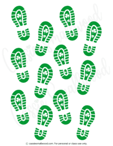 6 Fun Leprechaun Footprints Printables (FREE!) - Cassie Smallwood