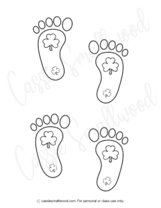 6 Fun Leprechaun Footprints Printables (FREE!) - Cassie Smallwood
