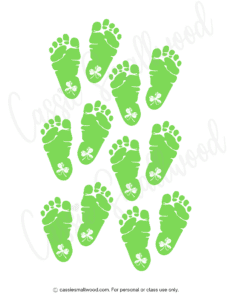 6 Fun Leprechaun Footprints Printables (FREE!) - Cassie Smallwood
