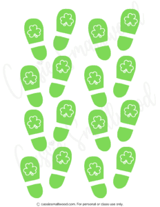 6 Fun Leprechaun Footprints Printables (FREE!) - Cassie Smallwood