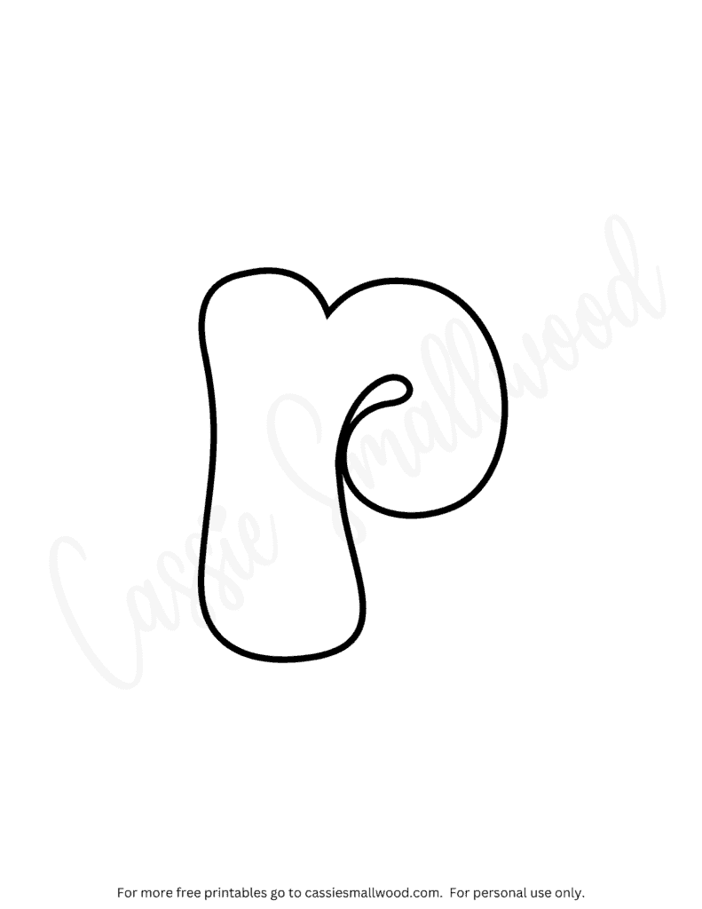Lowercase bubble letter R coloring sheet free printable bubble letter coloring pages pdf