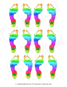 6 Fun Leprechaun Footprints Printables (FREE!) - Cassie Smallwood