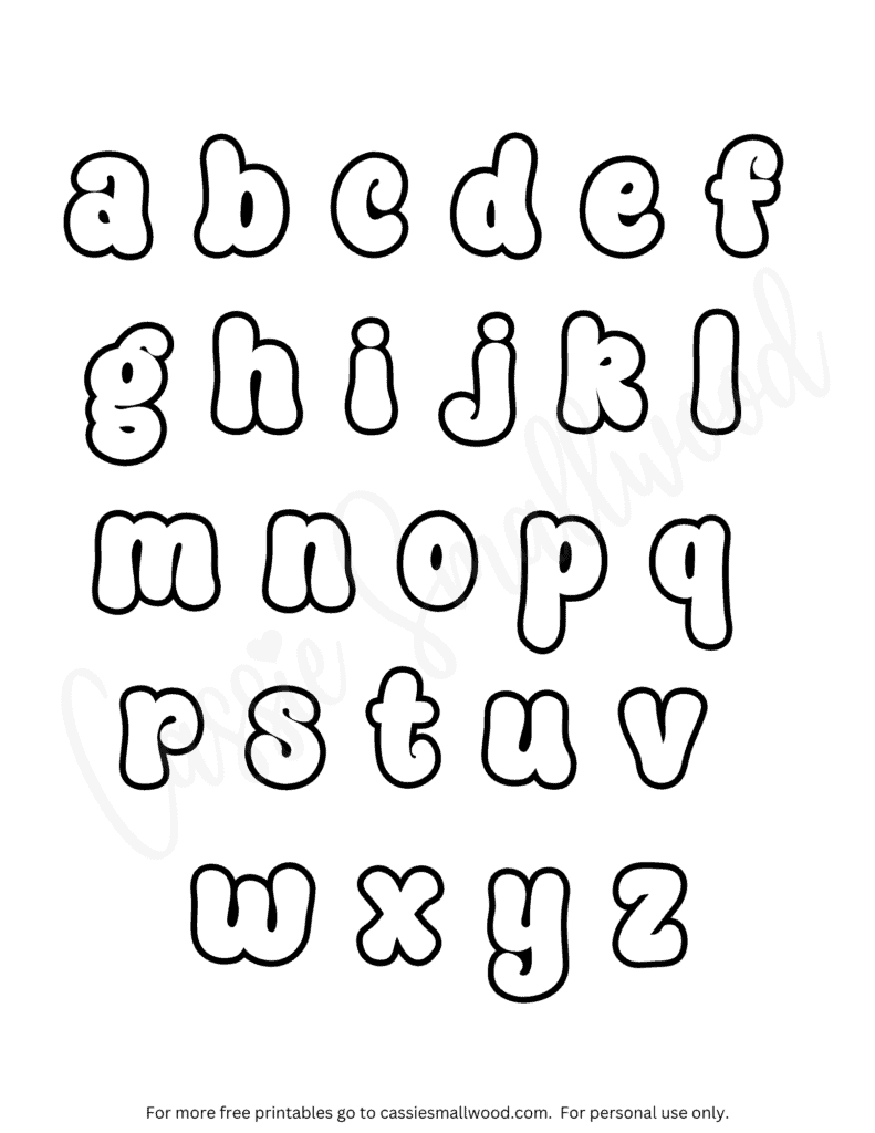 Bubble Letters Coloring Pages (FREE Printable) - Cassie Smallwood bubble-letters-coloring-pages-free-printable-cassie-smallwood