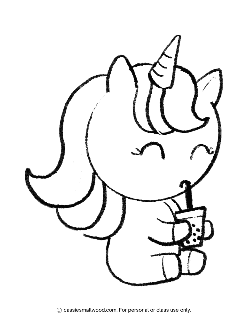 25 Cute Boba Tea Coloring Pages (Free Printables) - Cassie Smallwood