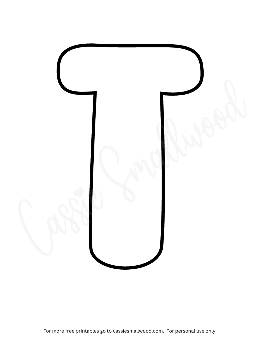 Bubble Letters Coloring Pages (FREE Printable) - Cassie Smallwood