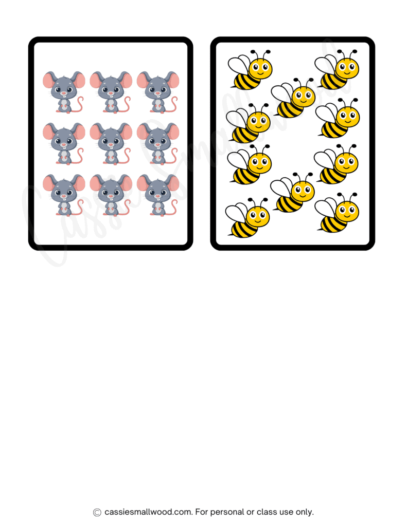 cute preschool math flashcards free printable pdf download, counting objects flashcards preschoolers, classroom numbers flashcards kindergarten, Montessori numbers flash cards for kids