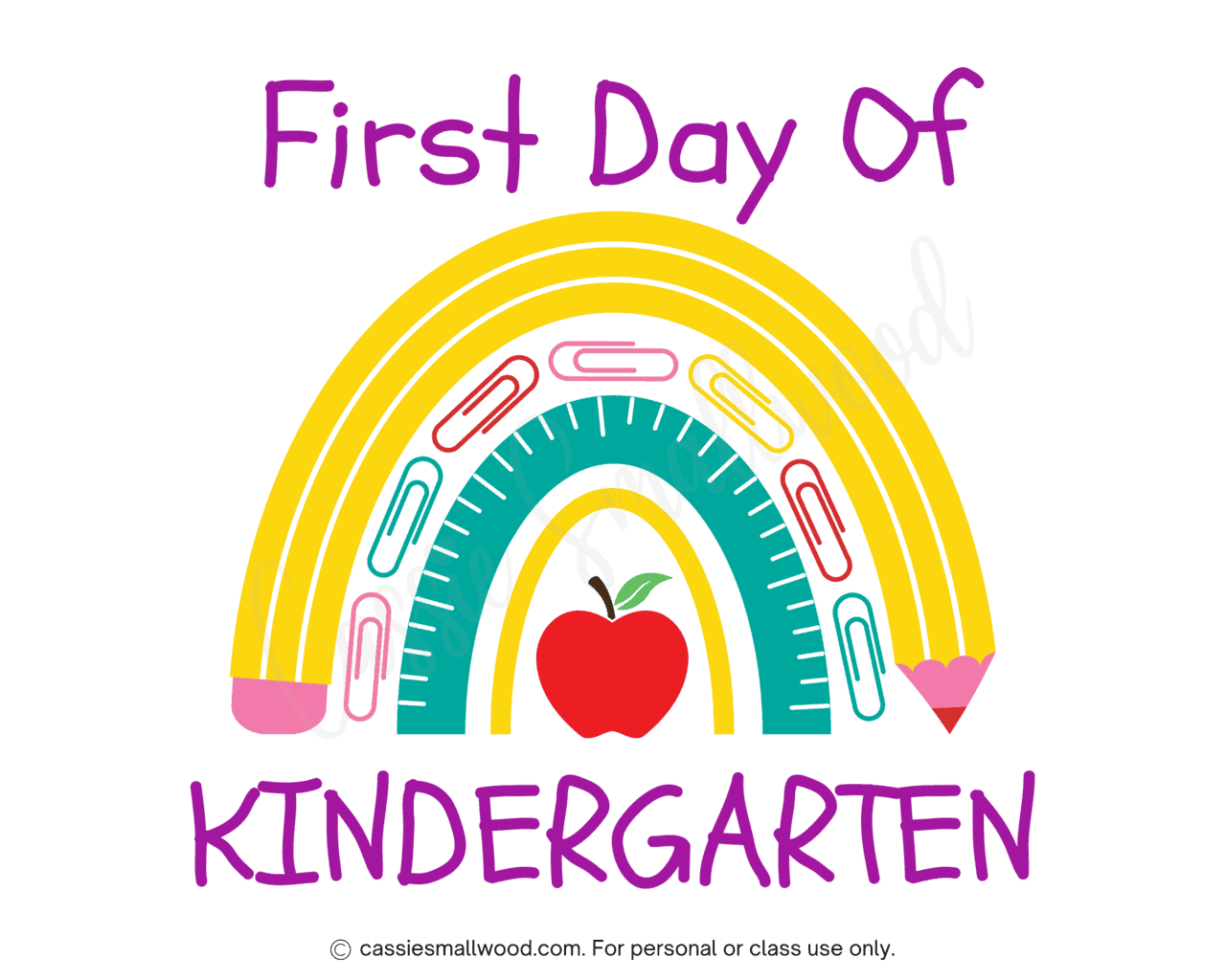 FREE First Day Of Kindergarten Printable Signs Cassie Smallwood FREE First Day Of Kindergarten Printable Signs Cassie Smallwood
