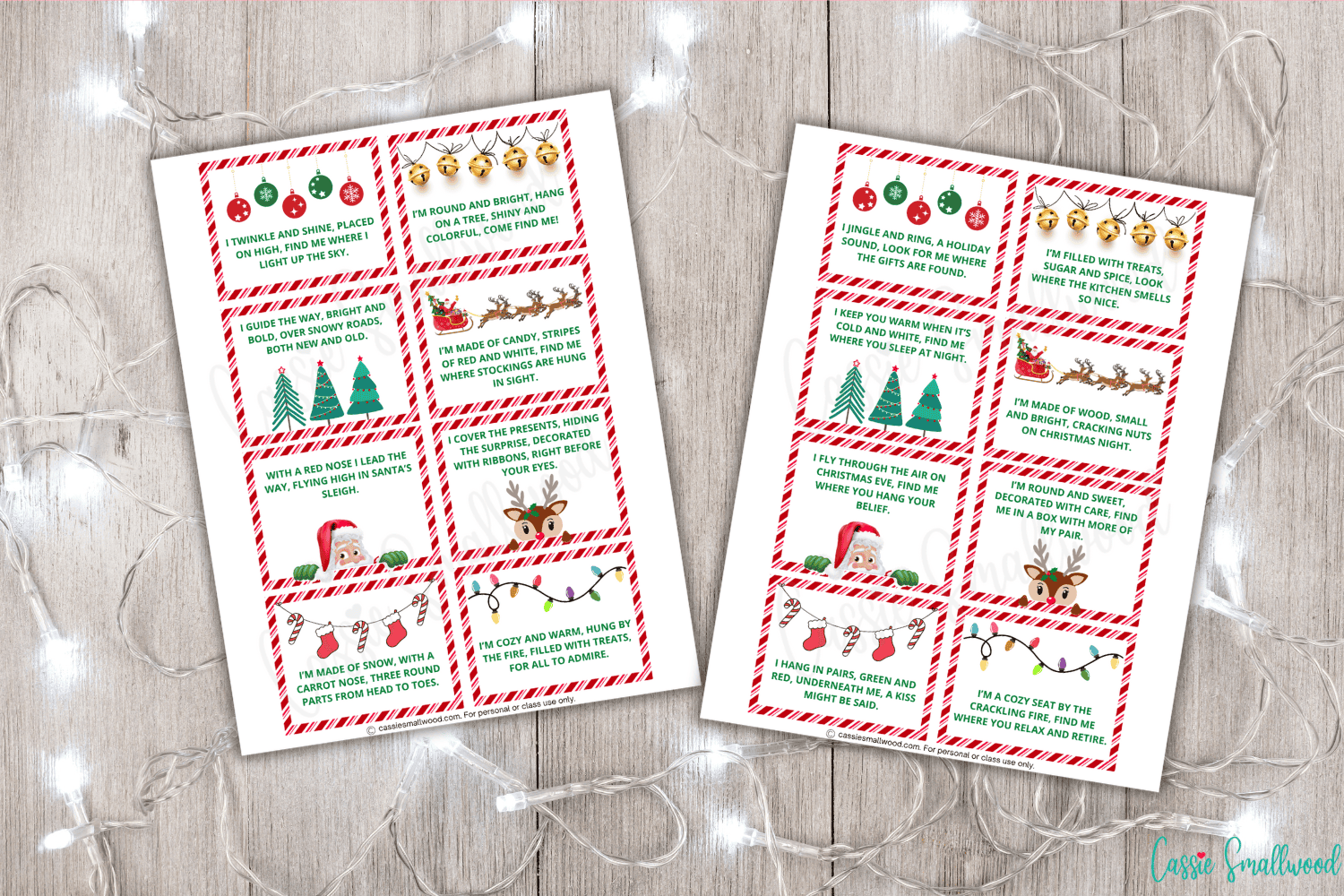 FREE Printable Christmas Scavenger Hunt Clues Cassie Smallwood FREE Printable Christmas Scavenger Hunt Clues Cassie Smallwood