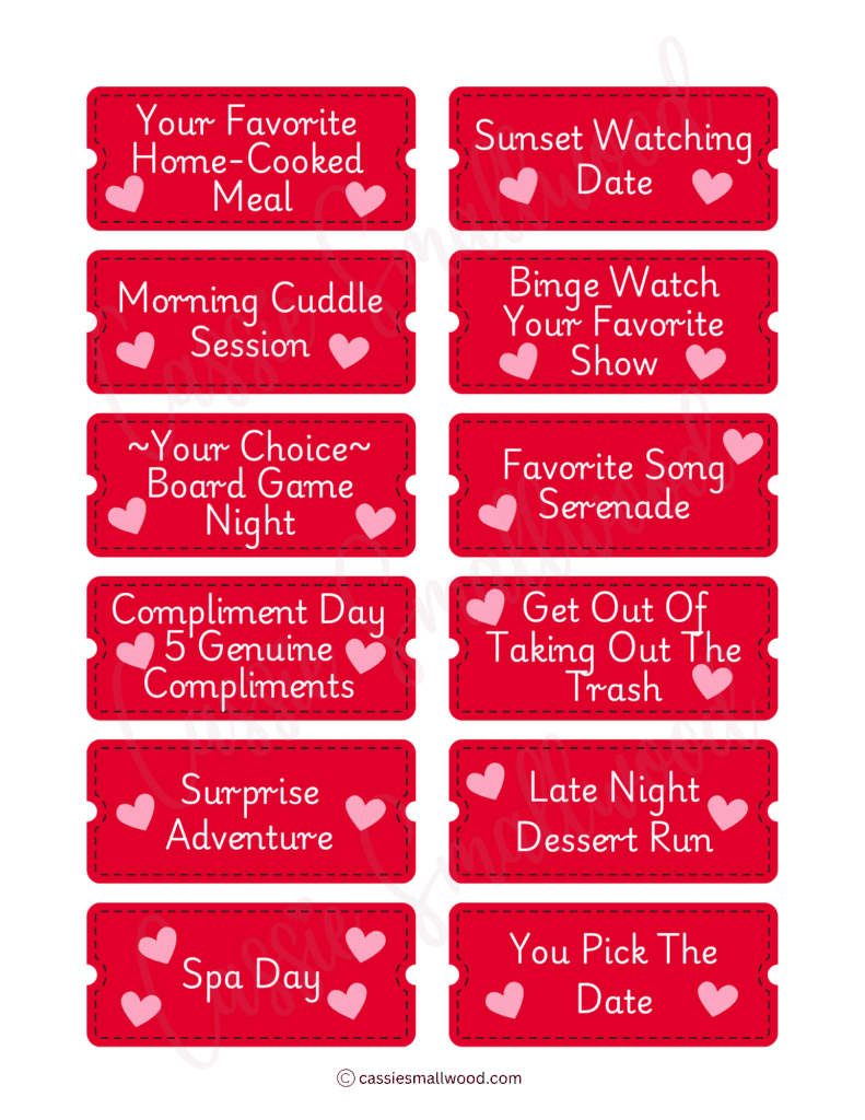 free printable love coupons anniversary