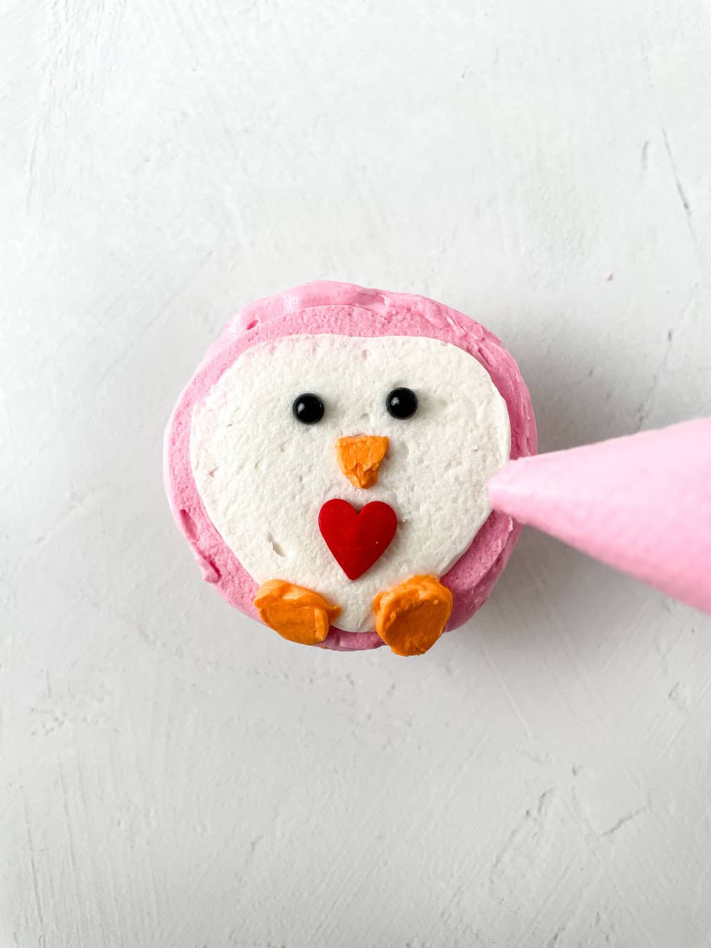 Easy Pink Penguin Winter Birthday Cupcakes - Cassie Smallwood