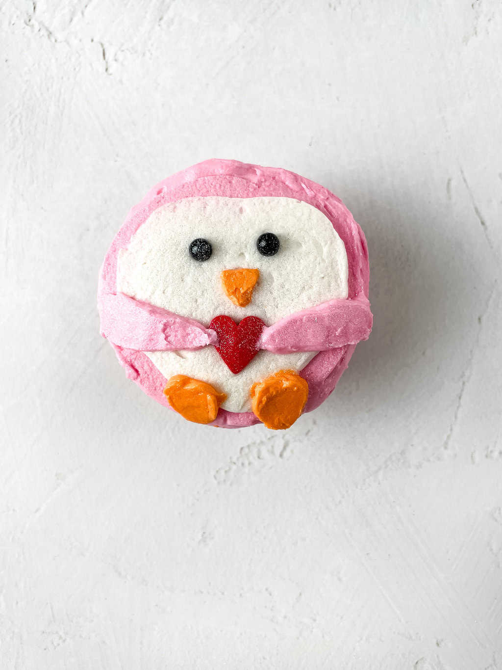 Easy Pink Penguin Winter Birthday Cupcakes - Cassie Smallwood