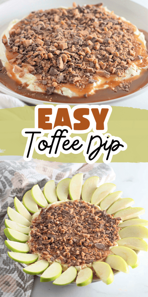 Easy Toffee Cream Cheese Apple Dip Party Snack