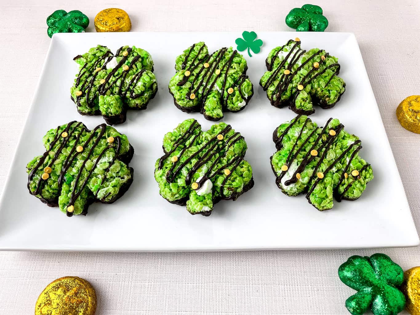 Cute Irish Cream Shamrock Rice Krispie Treat Recipe For St. Patrick's ...