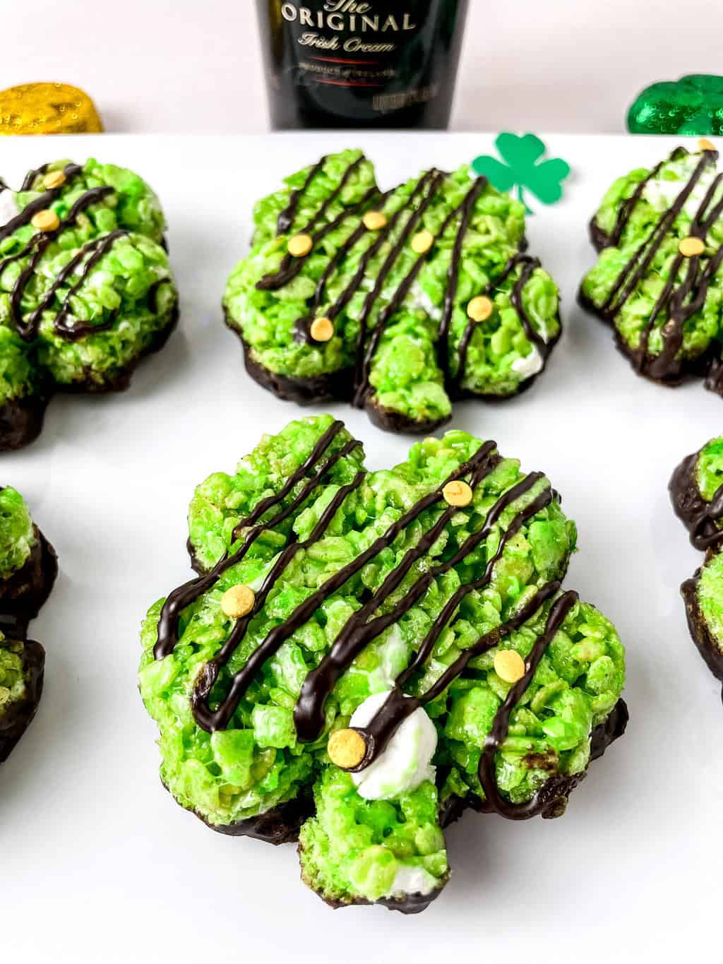 Cute Irish Cream Shamrock Rice Krispie Treat Recipe For St. Patrick's ...