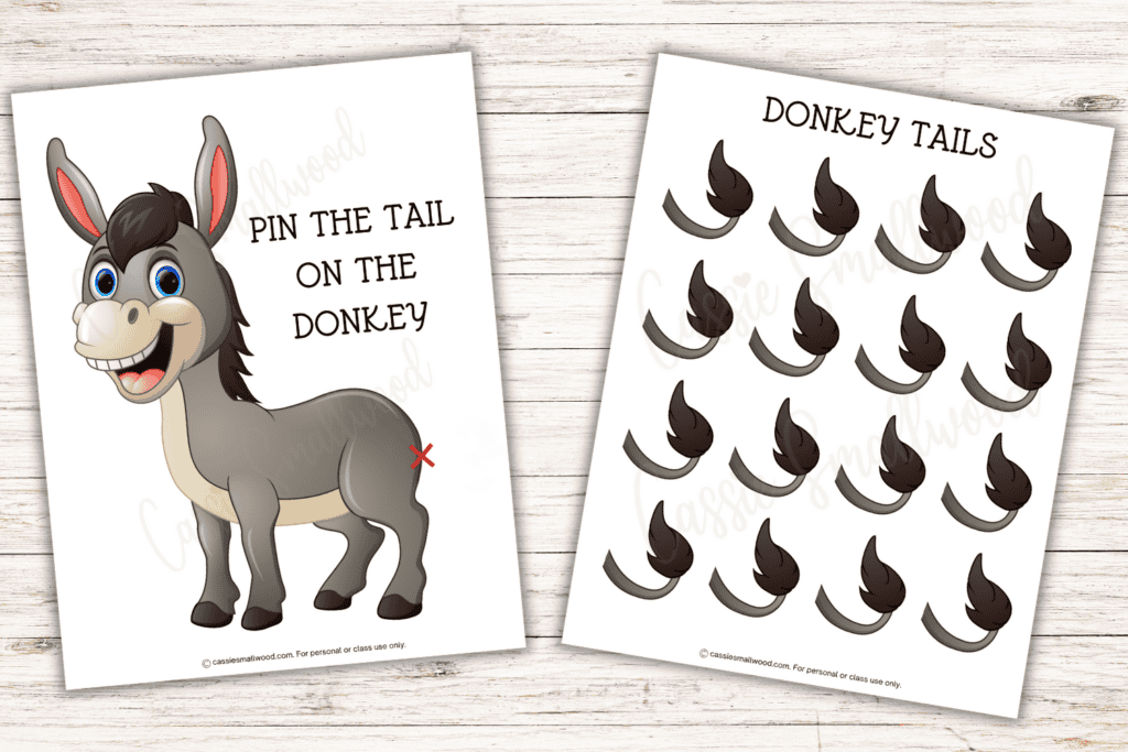 Pin The Tail On The Donkey Game Printable - Cassie Smallwood pin-the-tail-on-the-donkey-game-printable-cassie-smallwood