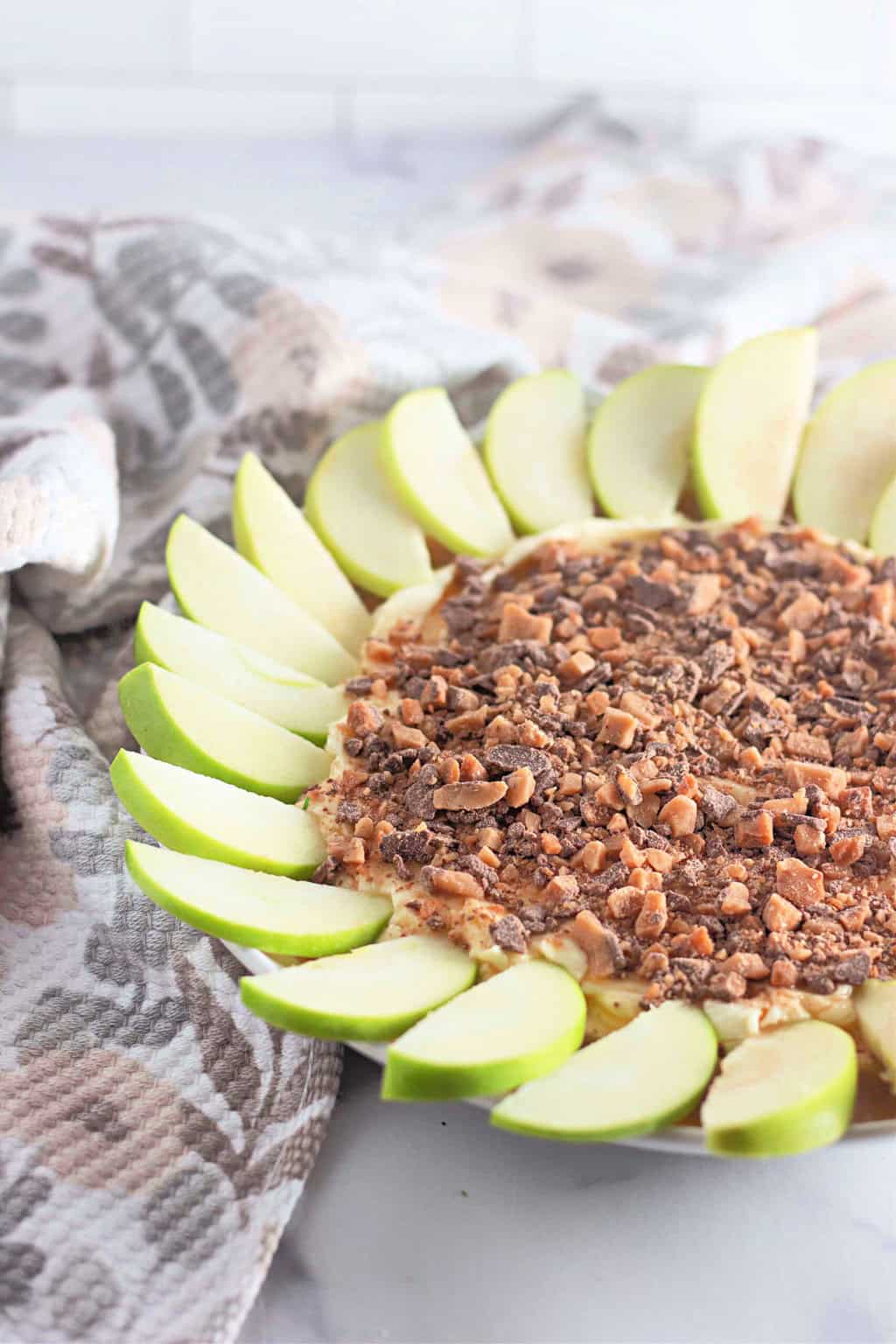 Apple caramel cream cheese dessert dip party snack