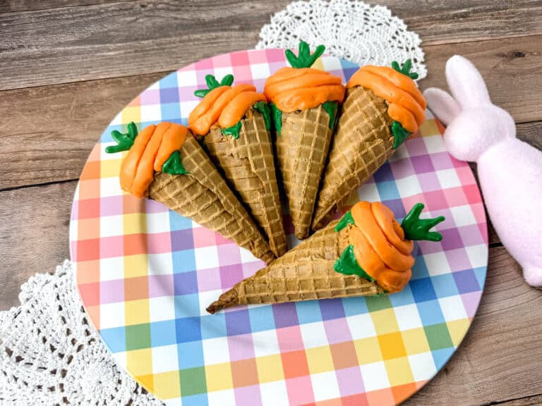Spring Carrot Cupcake Cones