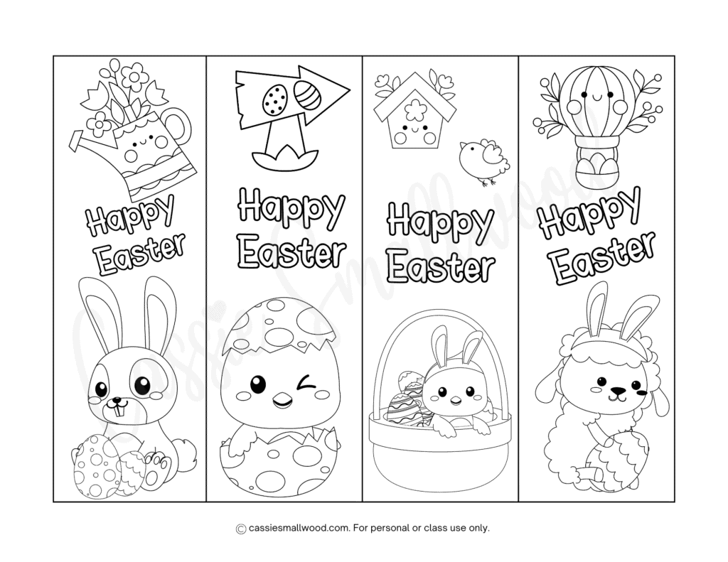 20 CUTE Easter Bookmarks (FREE Printables!) - Cassie Smallwood 20-cute-easter-bookmarks-free-printables-cassie-smallwood