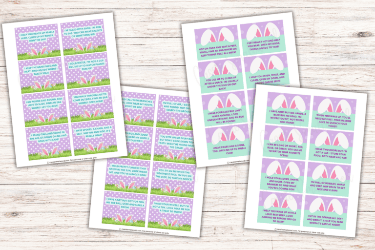 THE CUTEST Easter Egg Hunt Clues (FREE Printable)