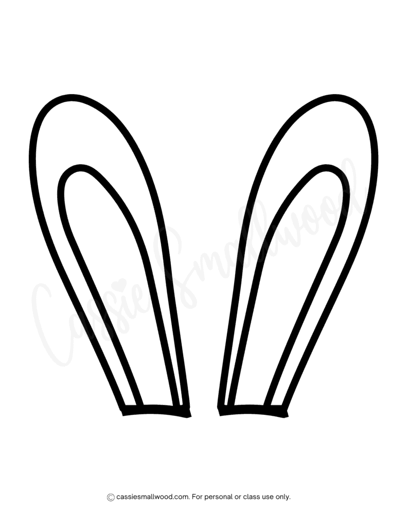 Free Printable Bunny Ears Template Pdf Free Printable Bunny Ears Template Pdf