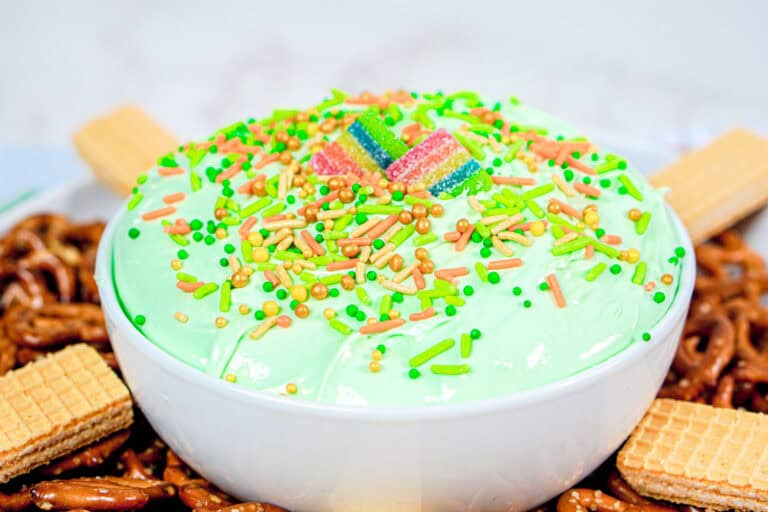 Green Sweet Cream Cheese St. Patrick’s Day Dessert Dip