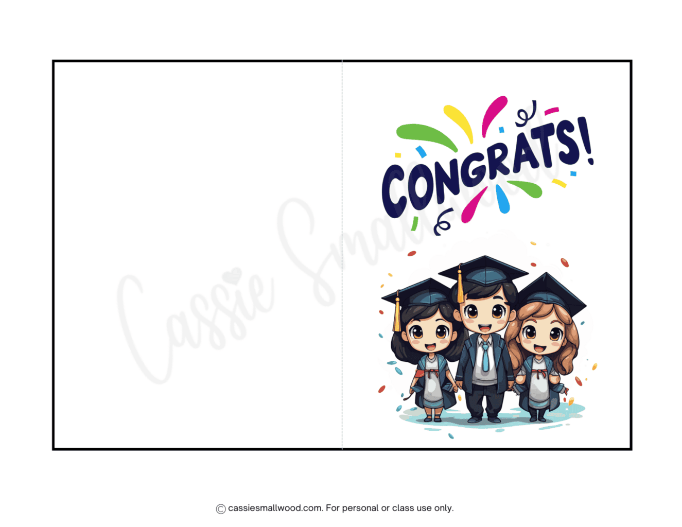 20 FREE Printable Graduation Cards - Congrats On Your Graduation Card Free Printable 1536x1187 