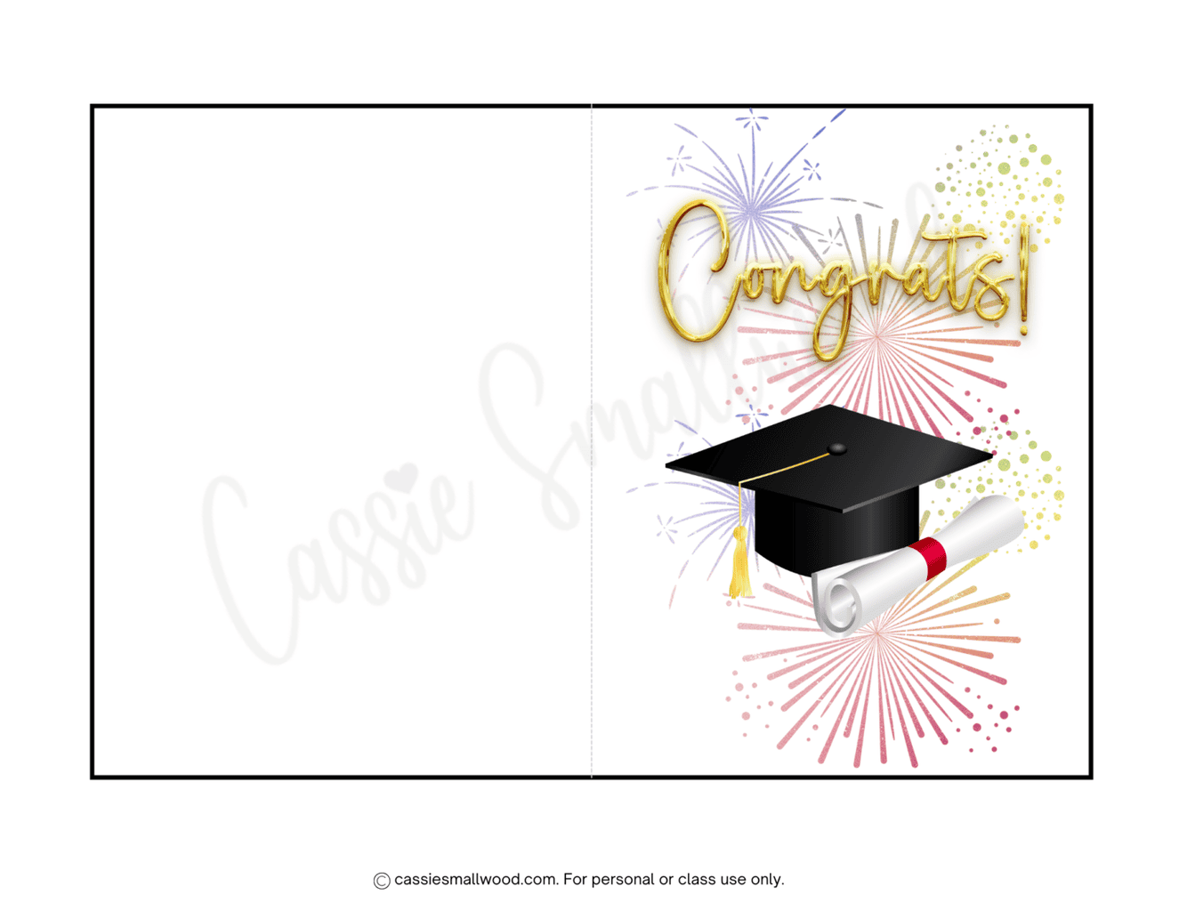 20 FREE Printable Graduation Cards - Happy Graduation Card Free Printable PDF 1536x1187