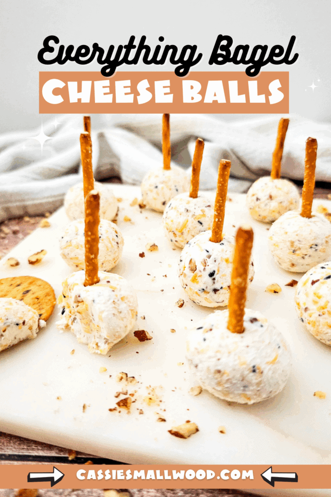 everything bagel mini cheese ball bites party finger food appetizer