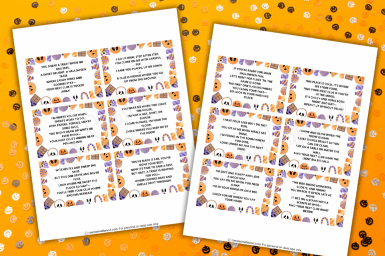 3 FUN Halloween Scavenger Hunts For Kids (FREE Printables)