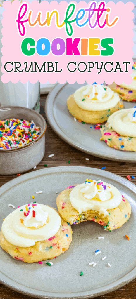 Crumbl copycat funfetti milkshake cookies recipe