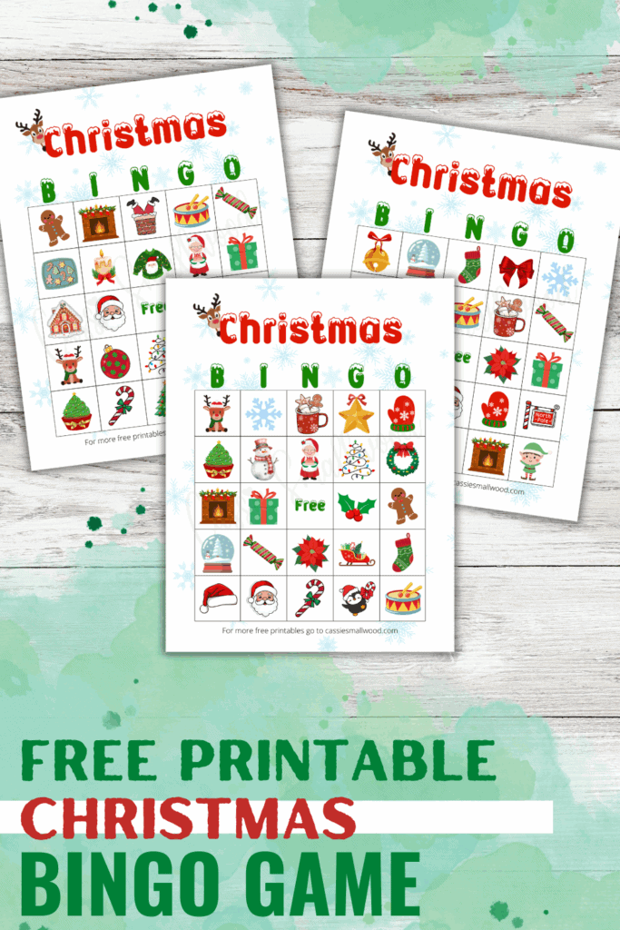 free printable Christmas bingo for kids