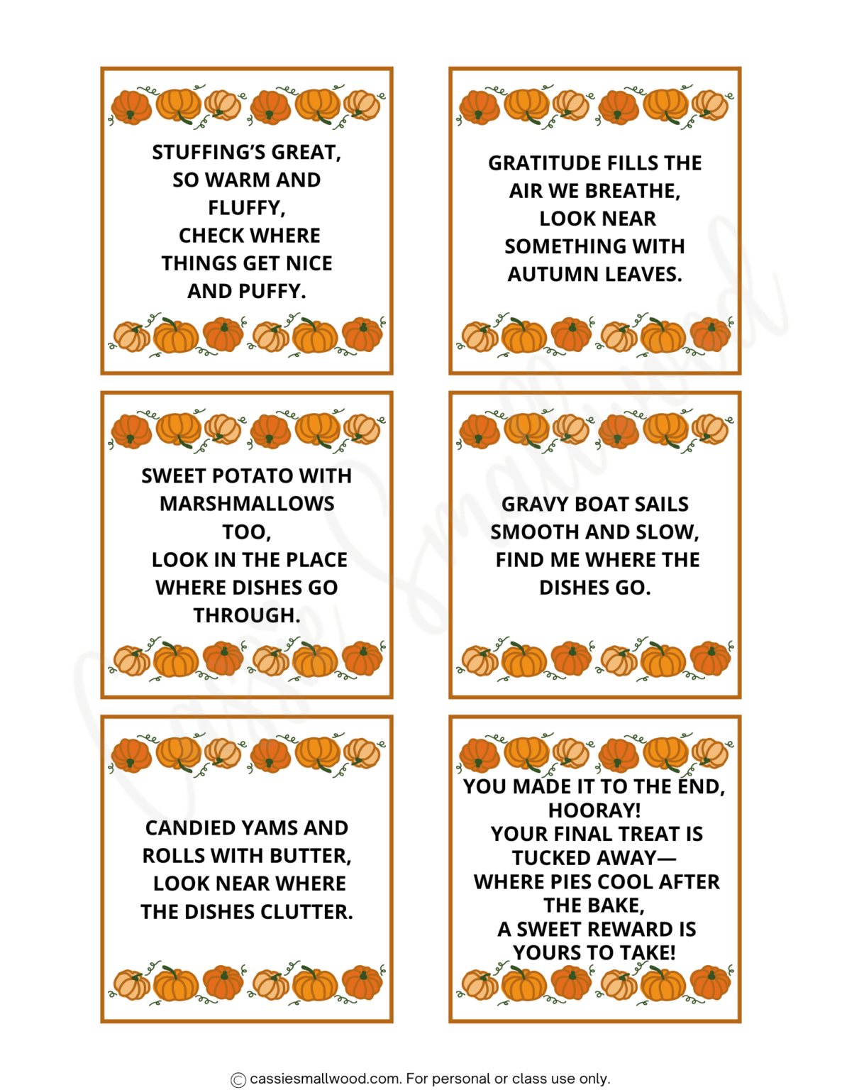 3 FUN Thanksgiving Scavenger Hunts (Indoor, Outdoor, and Preschool ...