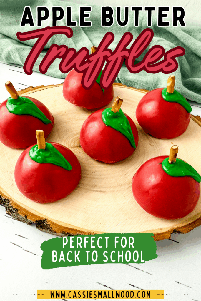 apple truffles back to school party food, homemade fall candy recipe
