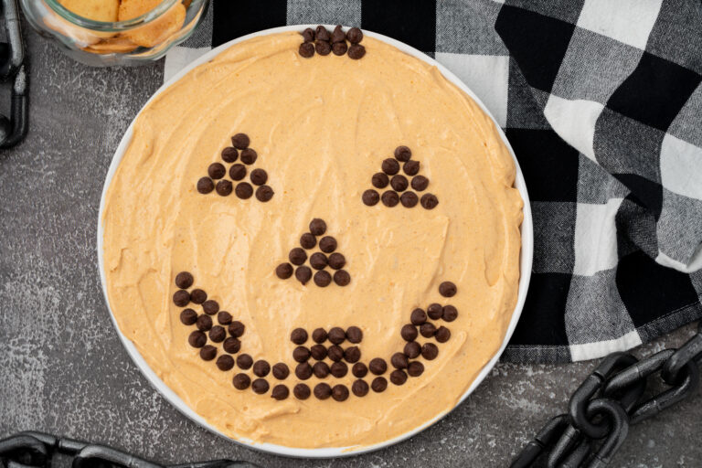 Cream Cheese Pumpkin Fluff Dip For Halloween