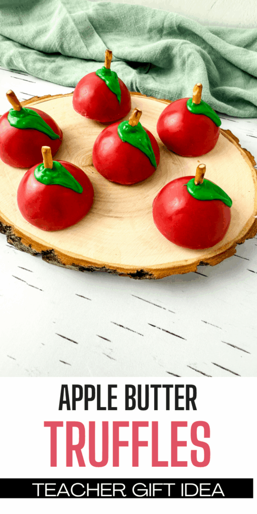 sweet and salty apple butter truffles homemade candy recipe for fall candy making