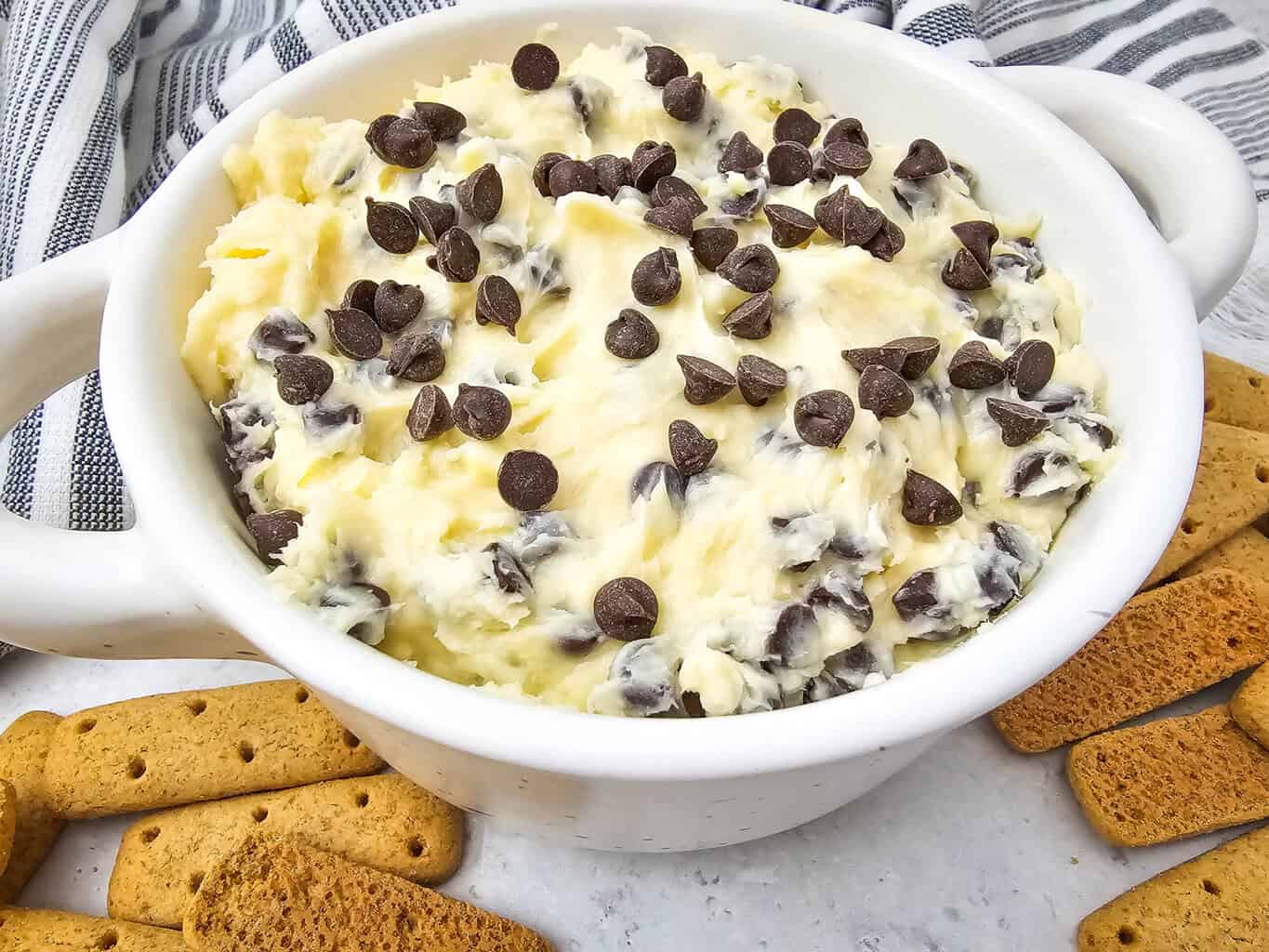 The best chocolate chip cream cheese dip recipe for dessert dip board