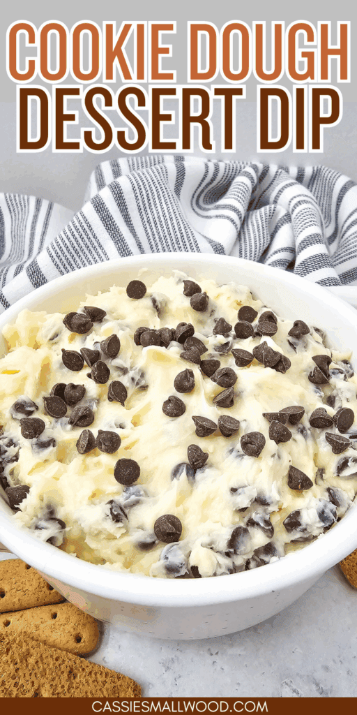 chocolate chip cookie dough dessert dip recipe, the best party dessert dip recipe