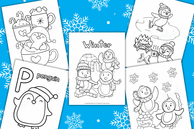 37 CUTE Penguin Coloring Pages