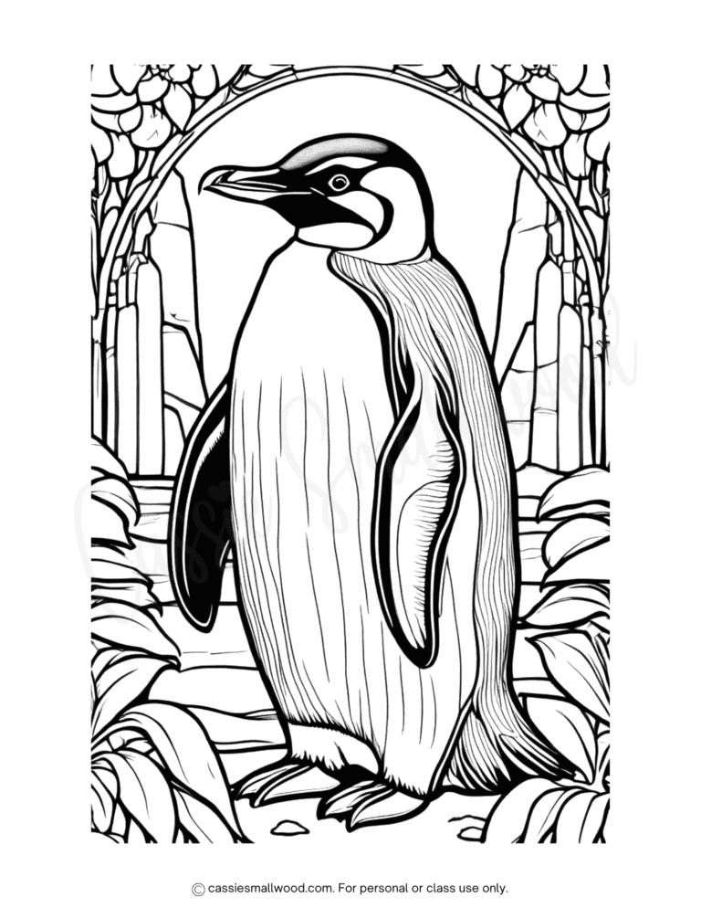 37 CUTE Penguin Coloring Pages - Cassie Smallwood