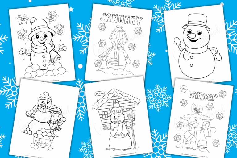 41 AWESOME Snowman Coloring Pages