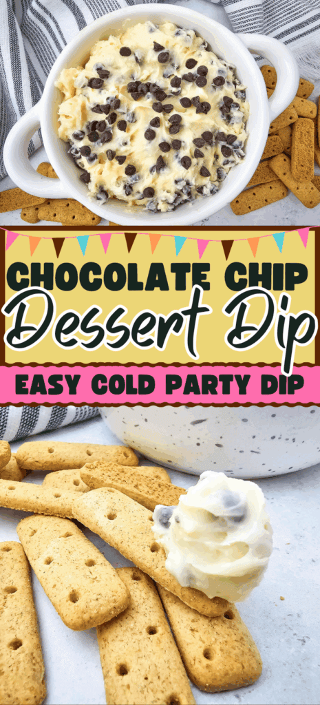 easy cold chocolate chip dessert dip recipe