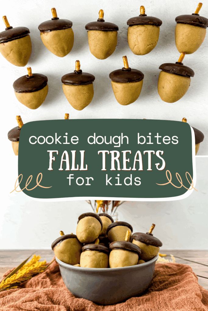 acorn cookie dough balls fall treats preschoolers, Nilla wafer acorn cookies kindergarten fall treats school