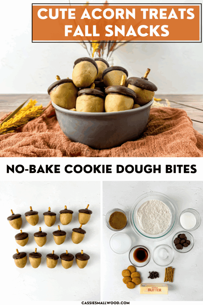 acorn cookie dough bites Thanksgiving treats for coworkers, Thanksgiving treat boxes ideas. Thanksgiving goodie bags ideas