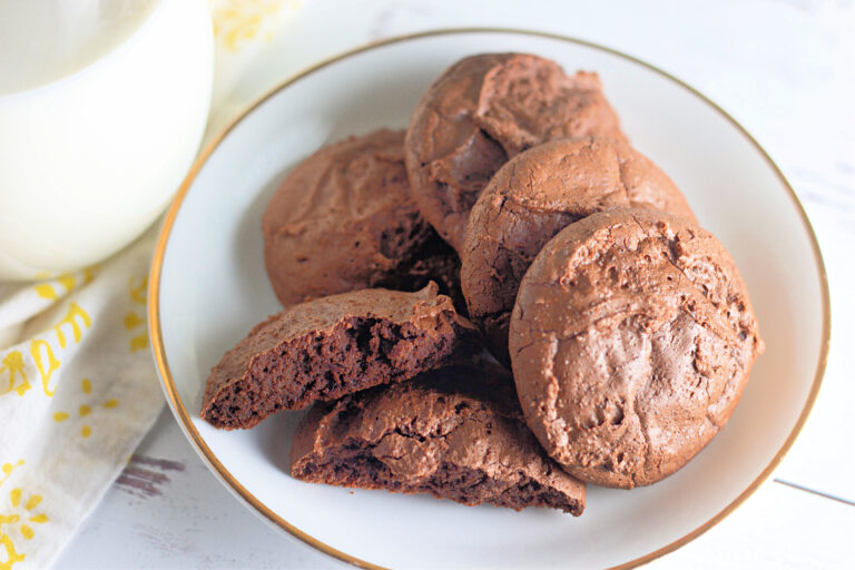 The Best Homemade Fudge Brownie Cookies (Crispy + Chewy)