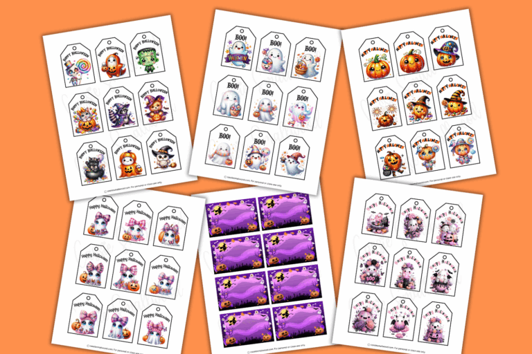 100+ CUTE Printable Halloween Tags (Free PDF)